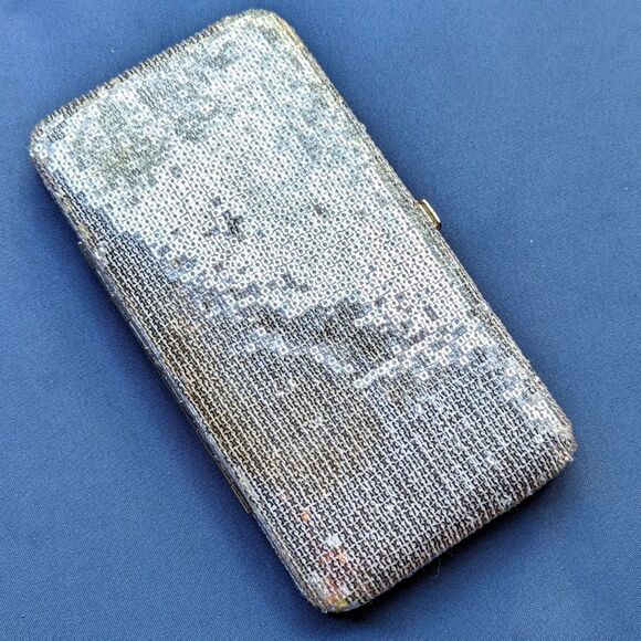 Handbags - 3/$25 Sequined Clutch Wallet Silver